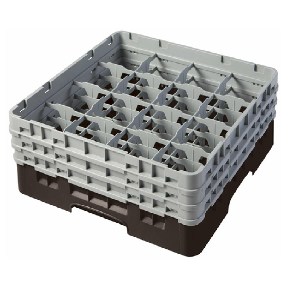 Cambro 16S638167 Camrack® Glass Rack With (3) Soft Gray Extenders Full Size