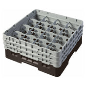 Cambro 16S638167 Camrack® Glass Rack With (3) Soft Gray Extenders Full Size