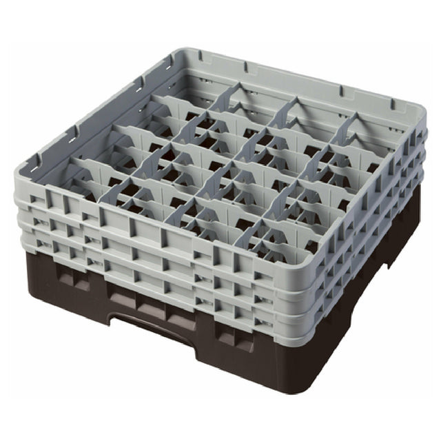 Cambro 16S638167 Camrack® Glass Rack With (3) Soft Gray Extenders Full Size