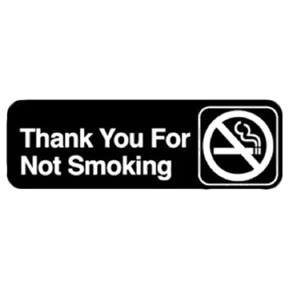 Royal ROY 394521 - Sign, 3" X 9", "Thank You For Not Smoking"