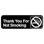 Royal ROY 394521 - Sign, 3" X 9", "Thank You For Not Smoking"
