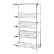 Quantum 1836SL6C Slanted Shelving Unit Stationary 36"W X 18"D X 63"H
