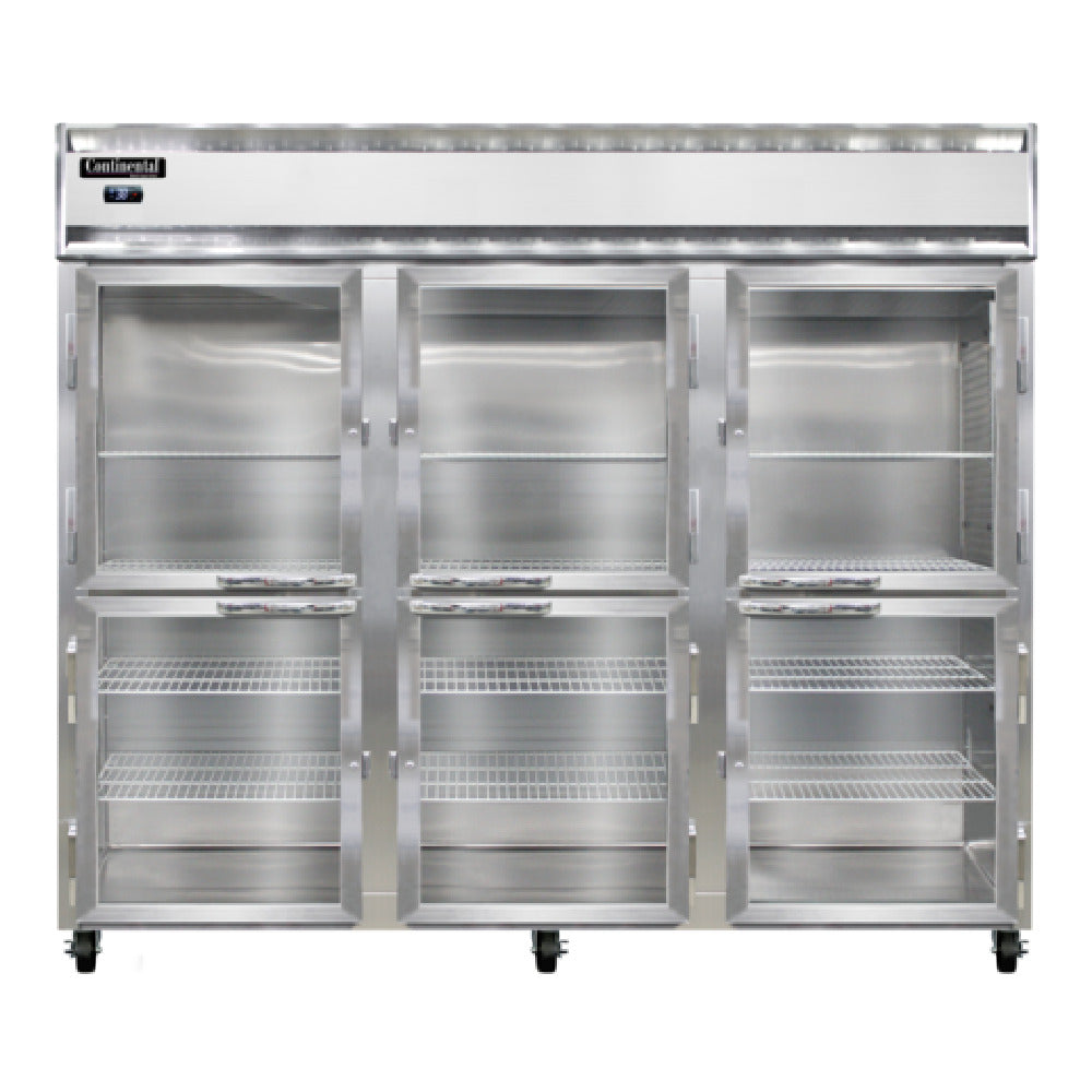 Continental Refrigerator 3RENSSPTHD-GD-SD Extra-Wide Refrigerator 75 Cu. Ft. Capacity