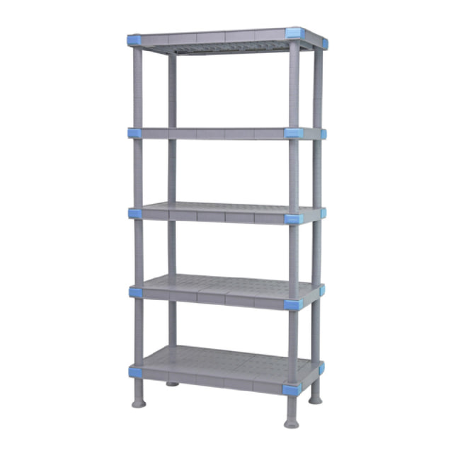 Quantum QP247262SS-5 Millenia Shelving Unit 72"W X 24"D X 62"H 2000 Lbs. Load Capacity