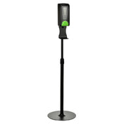 Alpine Industries ALP430-L-S-BLK Soap & Hand Sanitizer Gel Dispenser 4-1/2"W X 6-1/10"D X 55-1/2"H Overall
