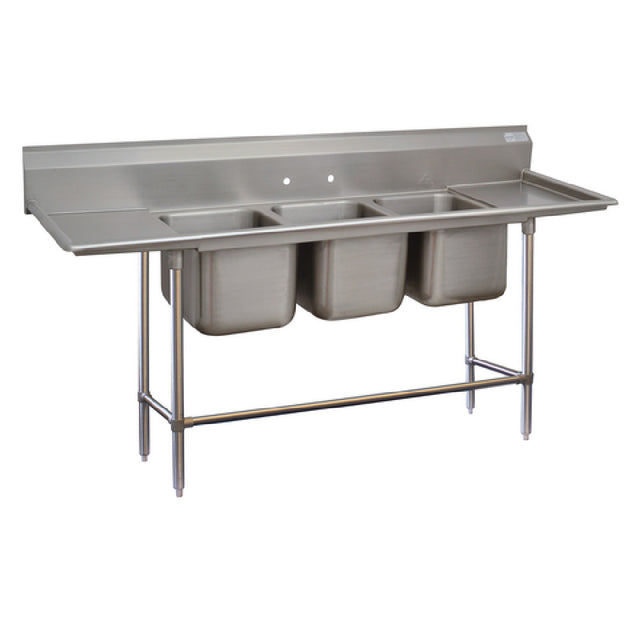 Advance Tabco 94-83-60-24RL Regaline Sink 3-compartment With Left & Right-hand Drainboards