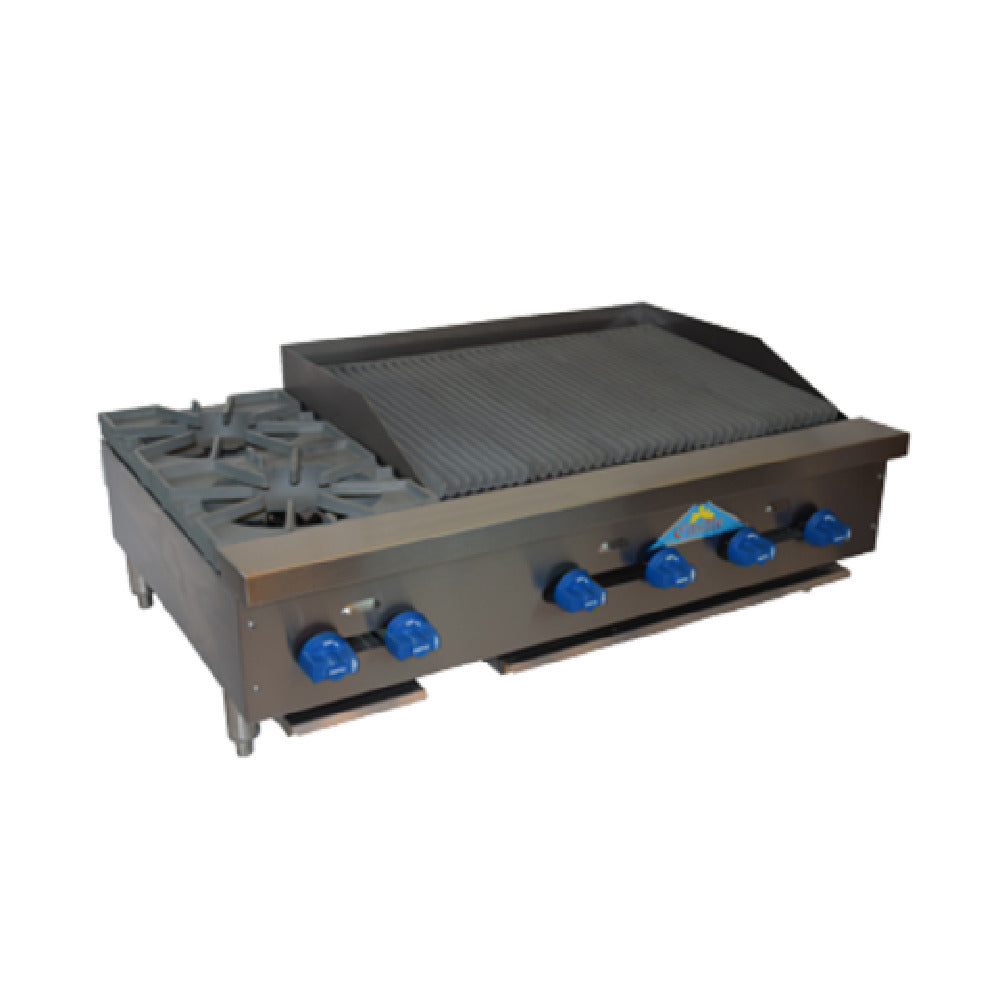 Comstock-Castle FHP42-2.5LB Char-Broiler/Hotplate Combination Countertop Gas