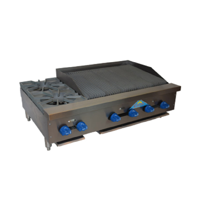 Comstock-Castle FHP42-2.5LB Char-Broiler/Hotplate Combination Countertop Gas
