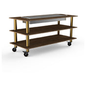 Steelite MGCMLD06WBXW Mogogo Buffet Solutions Modular Heat Table 3-tier 71" X 29-1/2" X 35"H