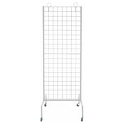 Chef Master 09014X Merchandising Wall Rack 2' X 5' (38) 9" White Hooks With Price Shield