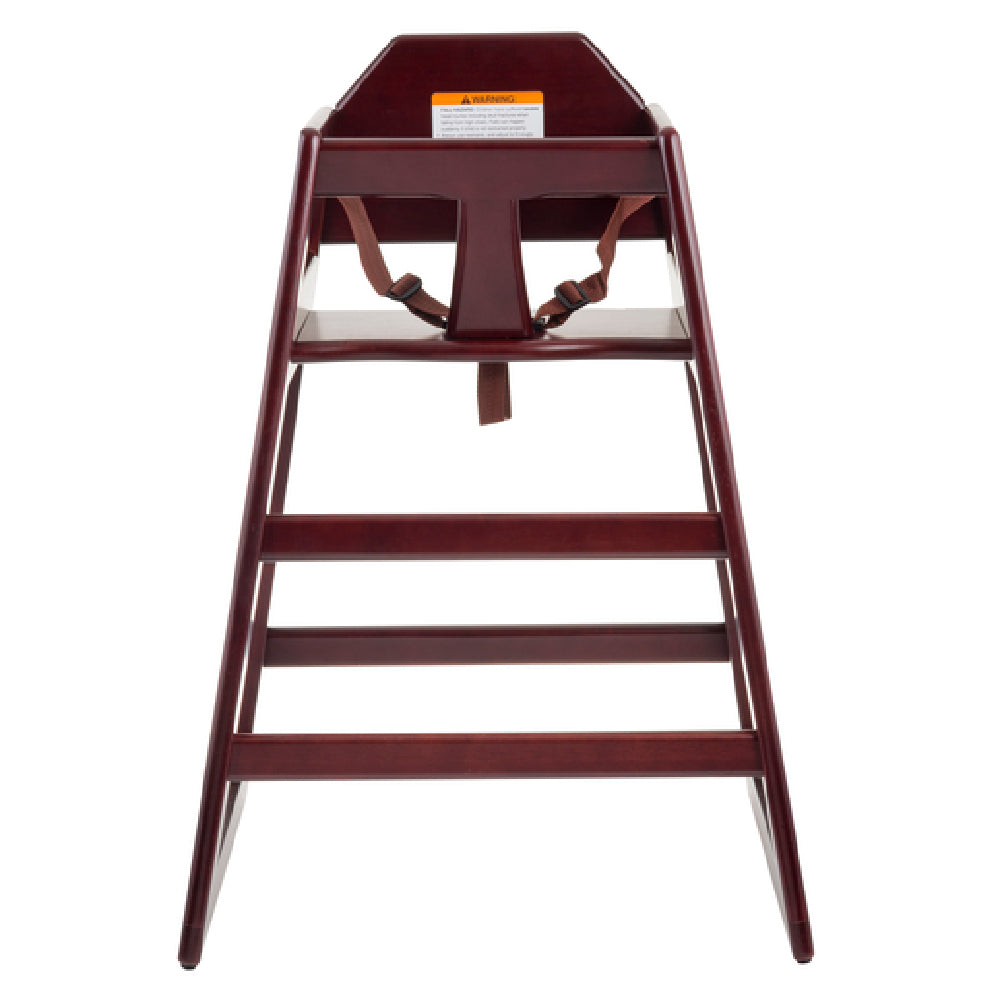 TableCraft Products 6464062 - High Chair, 19-3/4" X 19-3/4" X 29"H, Stackable