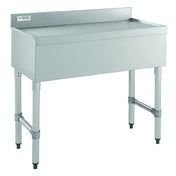 Hubert 32L-020 - Kratos Underbar Drainboard With 3" Backsplash, 36"x18", Stainless Steel