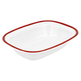 BauscherHepp TREW7620 Enamelware Collection Dish 13-1/2 Oz. 7-3/4"L X 6"W X 1-3/4"H