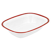 BauscherHepp TREW7620 Enamelware Collection Dish 13-1/2 Oz. 7-3/4"L X 6"W X 1-3/4"H