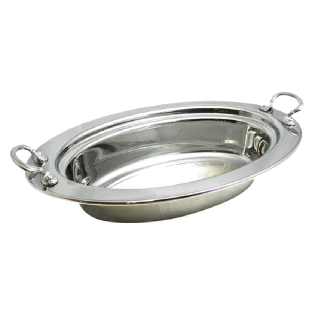 Bon Chef 5299HRSS Food Pan Full Oval 6-1/8 Qt. (196 Oz.) Capacity