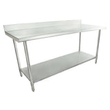 Empura SWT4B3072 - Work Table, 72"W X 30"D X 35"H, 4" Backsplash