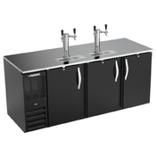 Beverage Air DD78HC-B - Draft Beer Cooler, 78"W X 30-3/8"D X 49-5/16"H, 26.131 Cu. Ft.