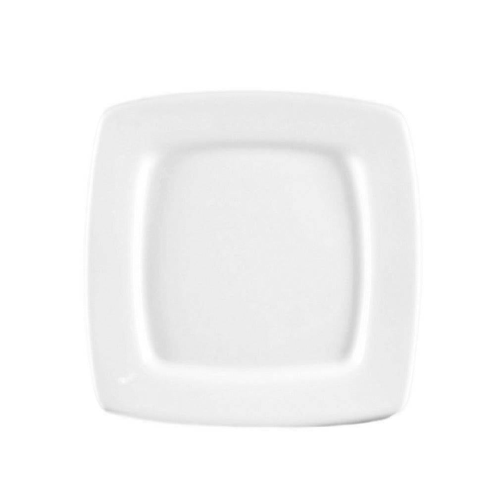 CAC China RCN-S6Q Clinton Plate 6-7/8"L X 6-7/8"W X 1/2"H Square In Square