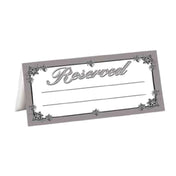 Menu Solutions R2003 "Reserved" Tent 2-5/8" X 5-1/4" Folded With Space For Party's Name