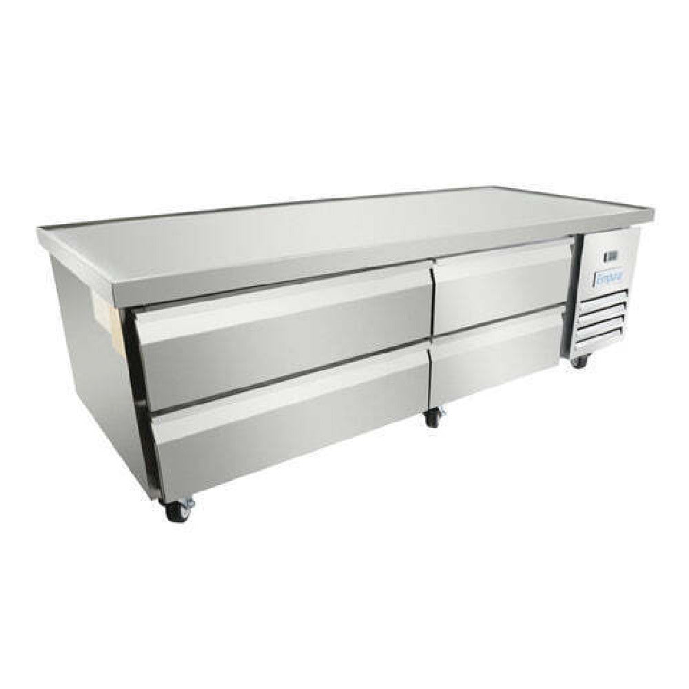 Empura E-KCBRC72 - Refrigerated Equipment Stand, 74"W X 31.9"D X 26.8"H, 11.4 Cu. Ft. Capacity
