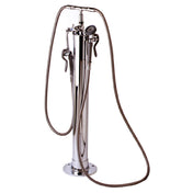 T&S Brass B-0190 Kettle Filler Stanchion 4" Dia. With Floor Mounting Flange