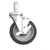 SPG CM5PB - ISS Stem Caster, Swivel-brake, 5" Diameter
