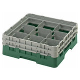 Cambro 9S434119 Camrack® Glass Rack With (2) Soft Gray Extenders Full Size