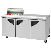 Turbo Air TST-72SD-08S-N-CL Super Deluxe Sandwich/Salad Unit Three-section 72-5/8"W X 30"D X 37-5/8"H