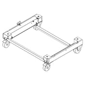 Rational 60.60.968 Mobile Undercarriage For Model 61 Or 101 Stainless Steel Construction