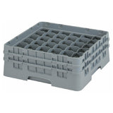 Cambro 36S434151 Camrack® Glass Rack With (2) Soft Gray Extenders Full Size