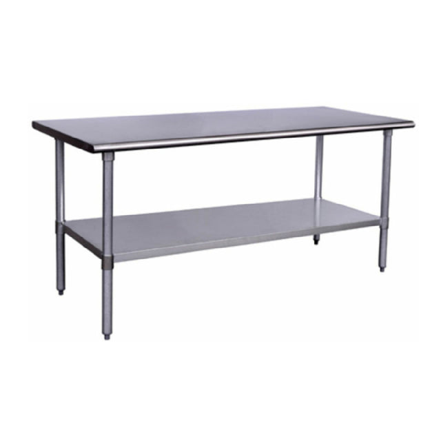 Hubert 69070 - Kratos® Work Table, 72"W X 30"D, 18 Gauge Type 304 Stainless Steel Top