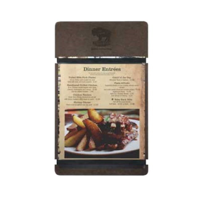 Menu Solutions RBB-BA Menu Board Holds 4-1/4" X 11" Insert Single Panel