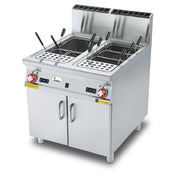 Arcobaleno Pasta Equipment AGDHA35 Pasta Cooker Gas Double Tank