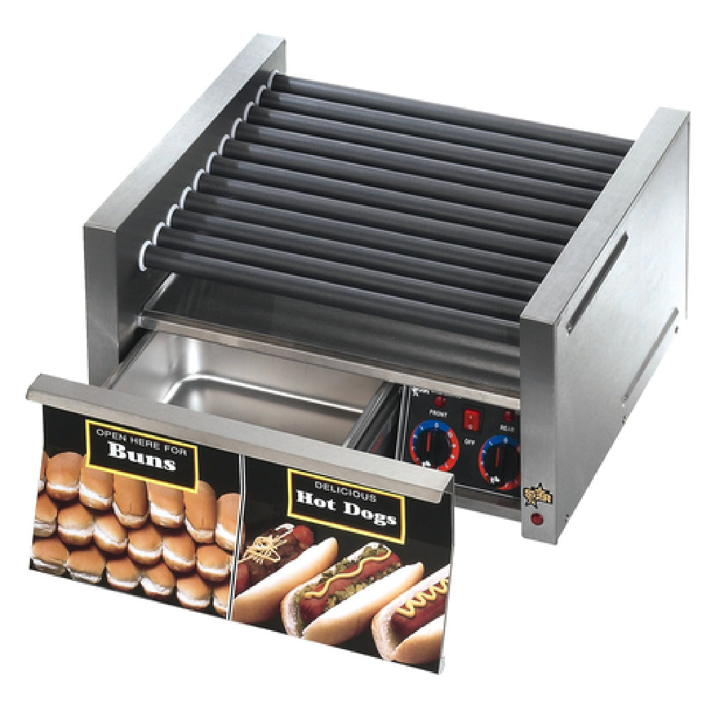 Star 50CBD_230/50/1 Grill-Max® Hot Dog Grill Roller-type With Integrated Bun Drawer