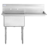 Empura EHD12424R24 - Sink, 50.5"W X 29.5"D X 44.25"H, (1) Compartment