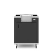 Zumex 11067 PODIUM SLIM SPEED (11067) Podium Narrow Black 28" Integrated Drip Tray With Drain