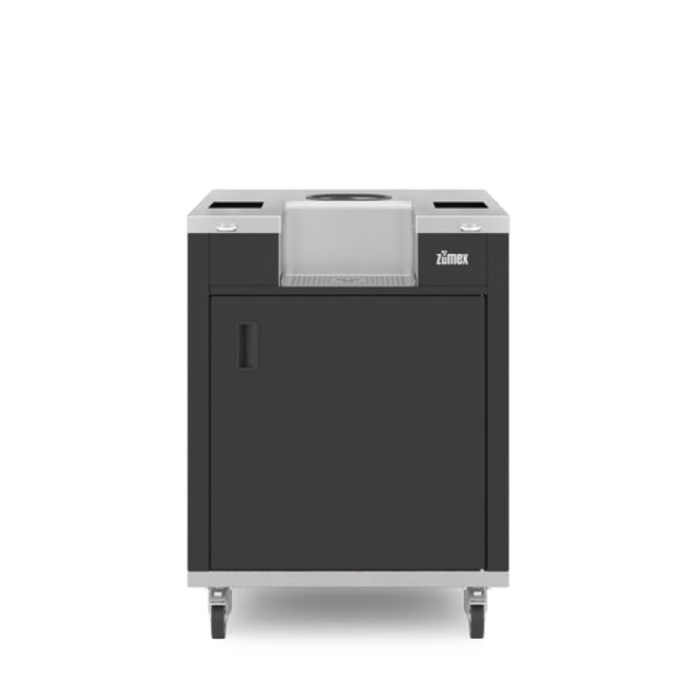 Zumex 11067 PODIUM SLIM SPEED (11067) Podium Narrow Black 28" Integrated Drip Tray With Drain