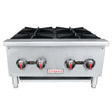 Empura EHP-4 - Standard Duty Gas Hot Plate, 23.6"W X 28.5"D X 13.7"H, With 12" X 12" Cast Iron Top Grates