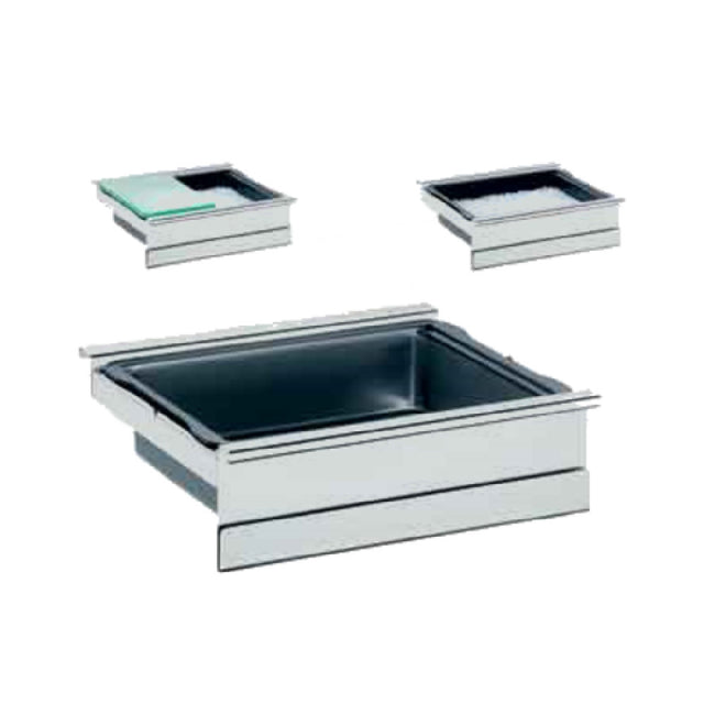BauscherHepp 06.2452.9990 Ice Tray 12-3/4" X 10-1/2" X 3" Fits GN 1/2 Low & High Frames