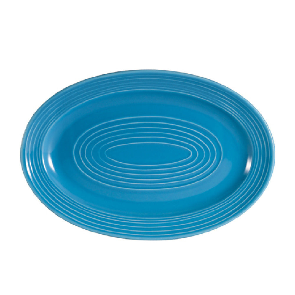 CAC China TG-34-PCK Tango Platter 9-5/8"L X 6-1/2"W X 1"H Oval