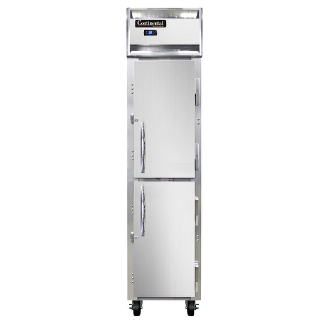 Continental Refrigerator 1RSESNSSHD Slim Line Refrigerator Reach-in 17-3/4"W