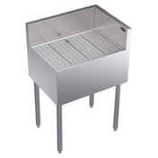 Krowne KR19-C24R Royal Series Underbar Corner Drainboard Free Standing 24"W X 19"D X 36-1/2"H.O.A.
