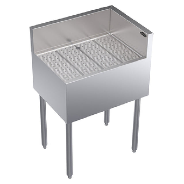 Krowne KR19-C24R Royal Series Underbar Corner Drainboard Free Standing 24"W X 19"D X 36-1/2"H.O.A.