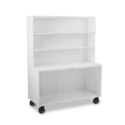 Forbes Industries 3640 Aurora Outdoor Mobile Bar 27-3/4"W X 62”L X 48”H Open Cabinet
