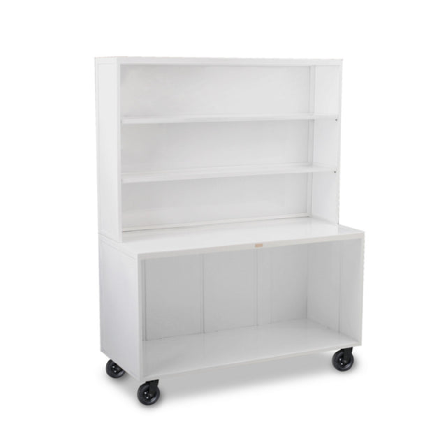 Forbes Industries 3640 Aurora Outdoor Mobile Bar 27-3/4"W X 62”L X 48”H Open Cabinet