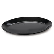 GET Enterprises OP-1300-BK Settlement™ Dinner/Appetizer Plate 12"L X 9-1/2"W Oval