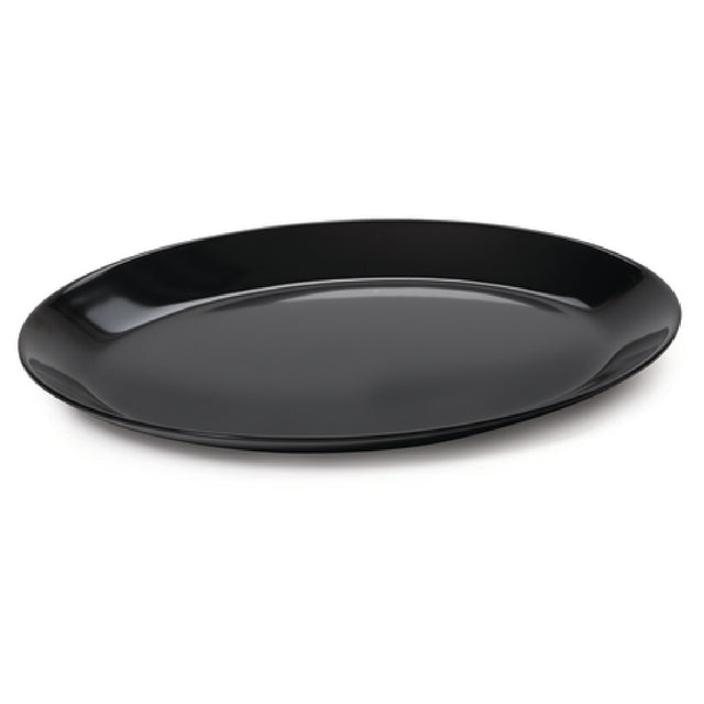 GET Enterprises OP-1300-BK Settlement™ Dinner/Appetizer Plate 12"L X 9-1/2"W Oval
