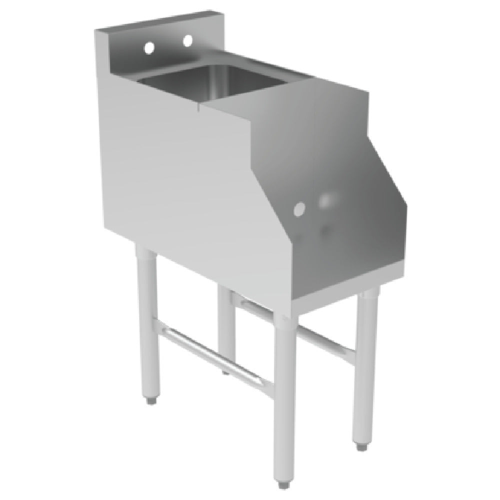 GSW USA BS-BS2412 Blender Station 12"W X 24"W X 33-14"H 7" Deep Sink