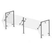 Premier Metal & Glass FM1R-A CHOICE™ Adjustable Self-Service Sneeze Guard Single Sided Guard Without Top Shelf