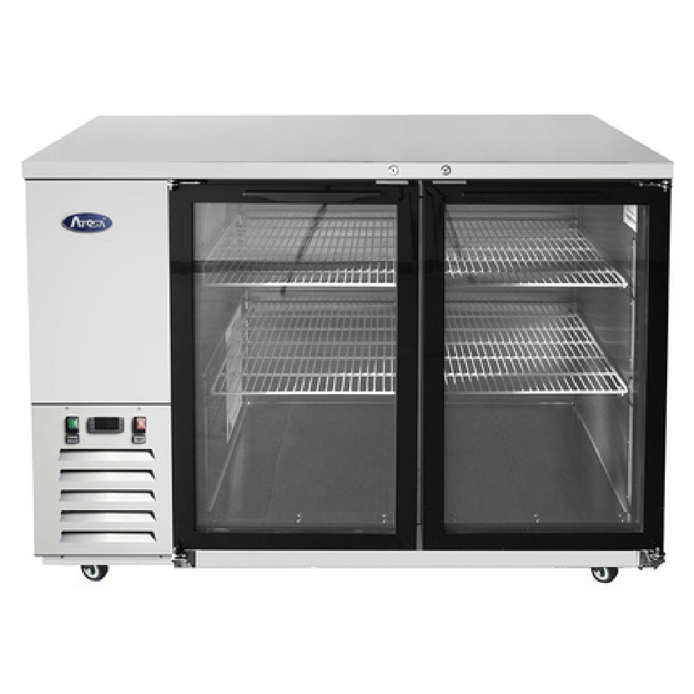 Atosa MBB59GGR Atosa Back Bar Cooler Two-section 57-4/5"W X 28-1/10"D X 40-1/8"H